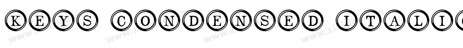 Keys Condensed Italic字体转换